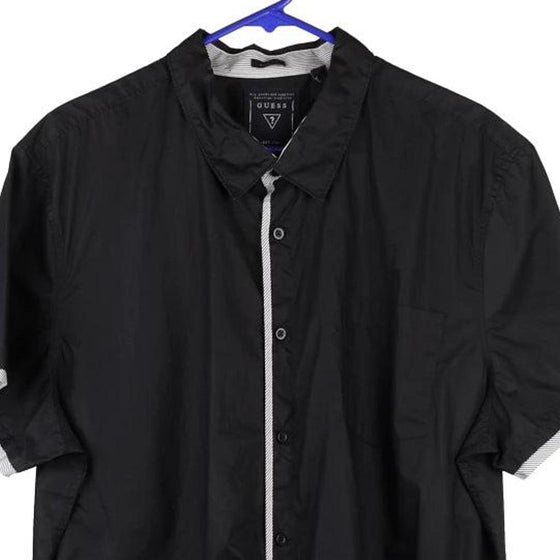 Vintage black Slim Fit Guess Short Sleeve Shirt - mens xx-large
