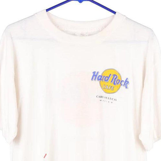 Vintage white Cabo San Lucas Hard Rock Cafe T-Shirt - mens large