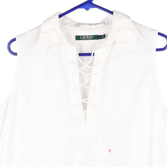 Vintage white Ralph Lauren Shirt - womens large