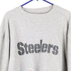 Vintage grey Pittsburgh Steelers Reebok Sweatshirt - mens large
