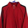 Vintage red Russell Athletic Zip Up - mens xx-large