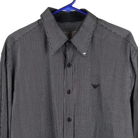 Vintage black Bootleg Giorgio Armani Shirt - mens x-large