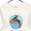 Vintage white Save The Whales Hanes T-Shirt - womens x-large