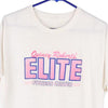 Vintage white Quincys Roberts Elite Fitness Center Unbranded T-Shirt - womens large