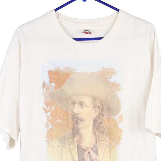 Vintage white Buffalo Bill Fruit Of The Loom T-Shirt - mens x-large