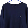 Vintage navy Russell Athletic Sweatshirt - mens x-large
