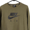 Vintage khaki Nike Sweatshirt - mens x-large