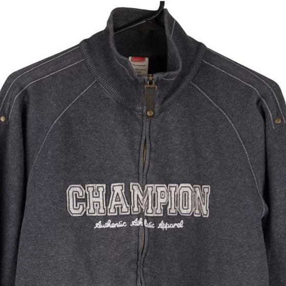 Vintage grey Champion Zip Up - womens medium