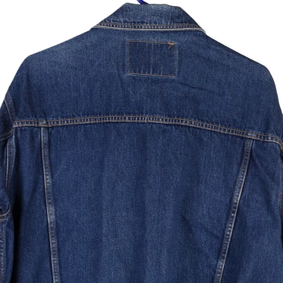 Vintage blue Cotton Belt Denim Jacket - mens large