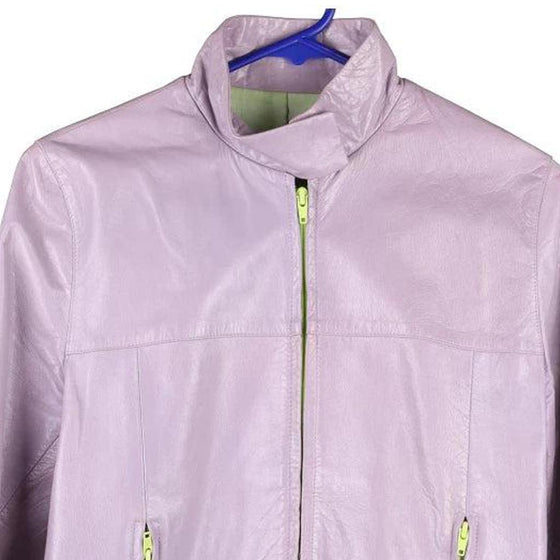Vintage purple Unbranded Leather Jacket - womens small