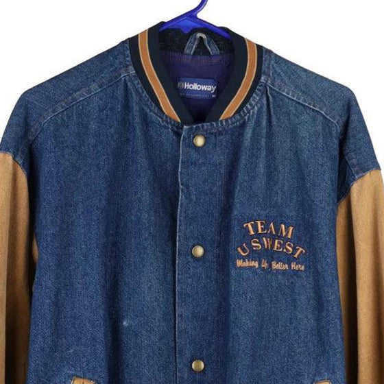 Vintageblue Team US Holloway Varsity Jacket - mens medium