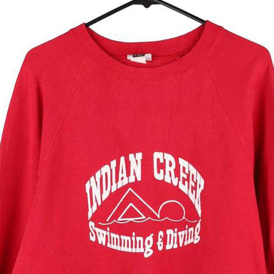 Vintagered Indian Creek Swimming & Diving  Lee Sweatshirt - mens large
