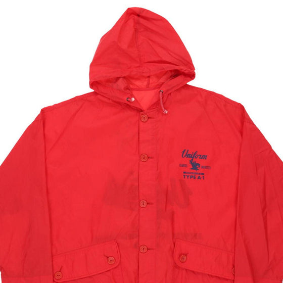 Vintage red Uniform Coat - mens xx-large