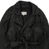 Vintage black Pelle Studio Trench Coat - mens medium