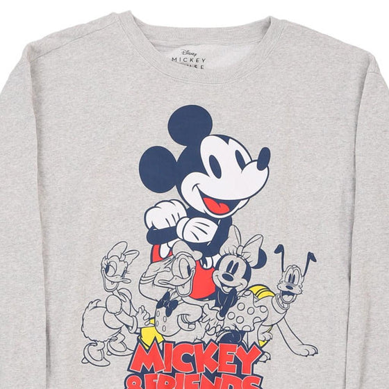 Vintage grey Mickey & Friends Disney Sweatshirt - womens xx-large