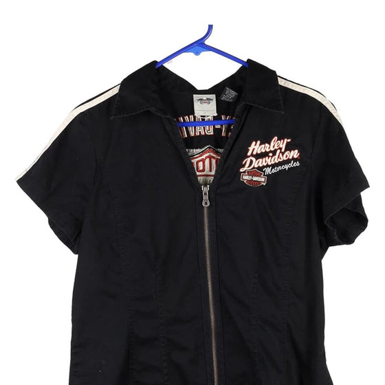 Vintage black Harley Davidson Short Sleeve Shirt - womens large