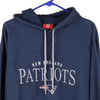 Vintage blue New England Patriots Nfl Hoodie - mens x-large