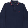 Vintage navy Age 16 Fred Perry Long Sleeve Polo Shirt - boys x-large