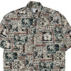 Vintage multicoloured Half Moon Bay Patterned Shirt - mens large