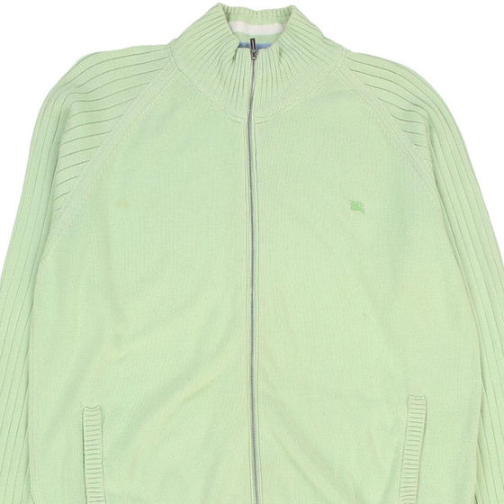 Vintage green Burberry Zip Up - mens xx-large