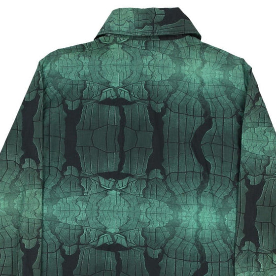 Vintage green Just Cavalli Patterned Shirt - womens small