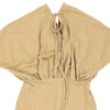 Eiki Blouson Dress - Small Gold Polyester Blend - Thrifted.com