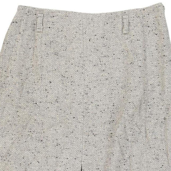 Max Mara Midi Skirt - 28W UK 8 Grey Virgin Wool - Thrifted.com