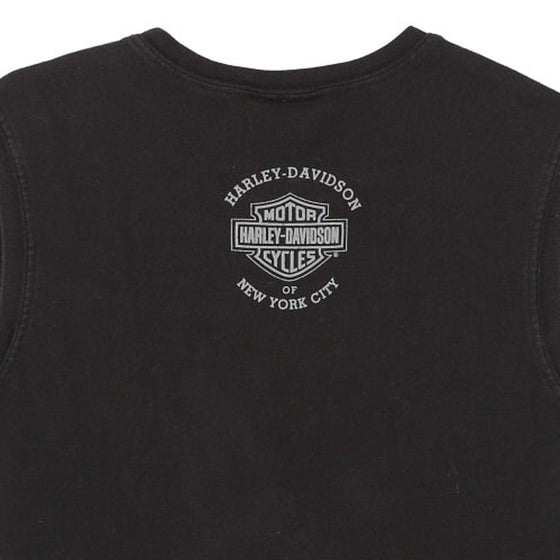 New York City Harley Davidson Vest - XL Black Cotton - Thrifted.com