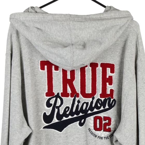Vintage grey True Religion Hoodie - mens xxx-large
