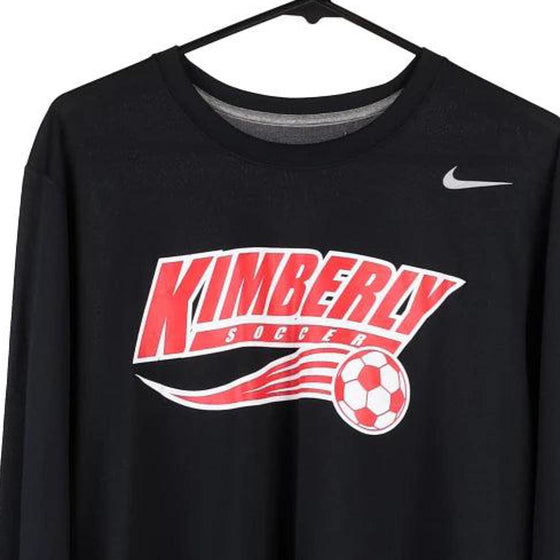 Vintage black Kimberly Soccer Nike Sweatshirt - mens medium