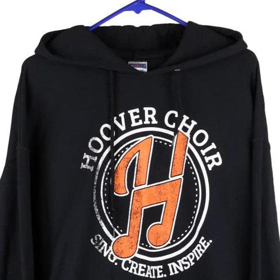 Vintage black Hoover Choir Jerzees Hoodie - mens x-large