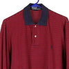 Vintage red Ralph Lauren Long Sleeve Polo Shirt - mens small