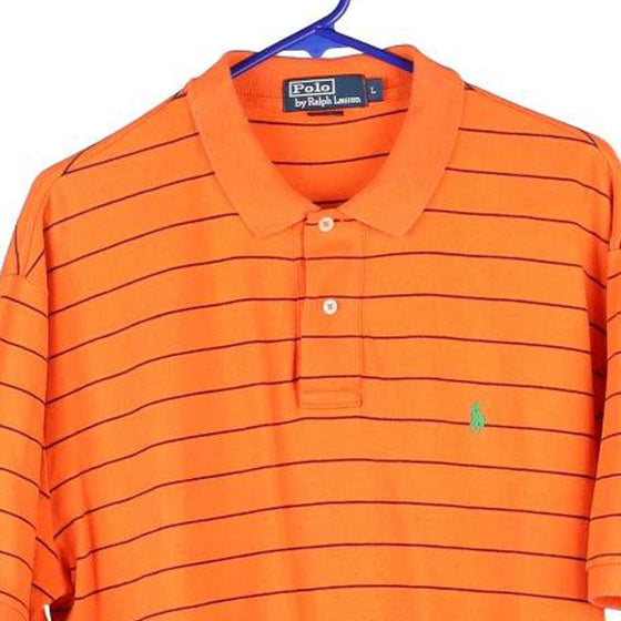 Vintage orange Ralph Lauren Polo Shirt - mens large