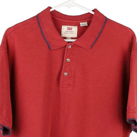 Vintage red Levis Polo Shirt - mens x-large