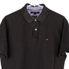 Vintage black Tommy Hilfiger Polo Shirt - mens medium