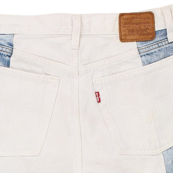 Vintage white Levis Denim Shorts - womens 29" waist