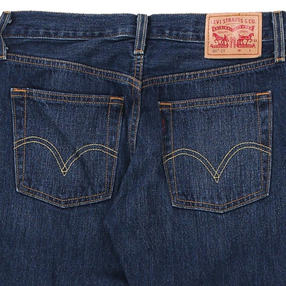 Vintage dark wash 501 Levis Denim Shorts - womens 28" waist