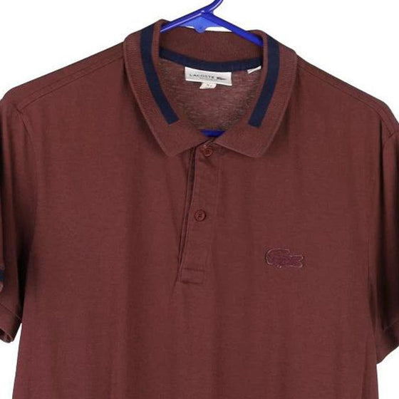 Vintage burgundy Lacoste Polo Shirt - mens small