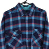 Vintage blue Backpacker Flannel Shirt - mens x-large