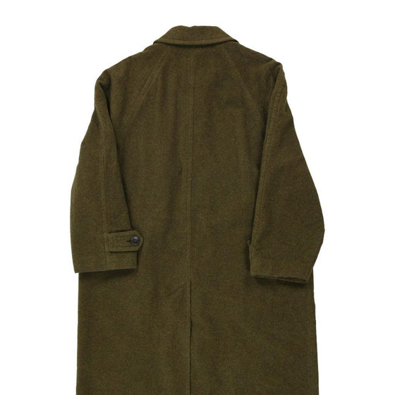 Vintage green Hugo Boss Overcoat - mens xx-large