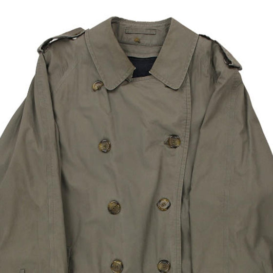 Vintage khaki Burberry Trench Coat - mens xx-large