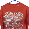 Vintage orange Akron Ohio Harley Davidson T-Shirt - mens large