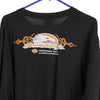 Vintage black Screaming Ealge Harley Davidson Long Sleeve T-Shirt - mens xx-large