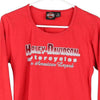 Vintage red Harley Davidson Long Sleeve T-Shirt - womens small
