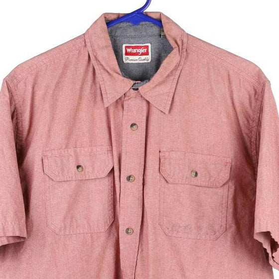 Vintage pink Wrangler Short Sleeve Shirt - mens large