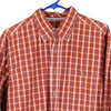 Vintage red Boston Traders Shirt - mens large