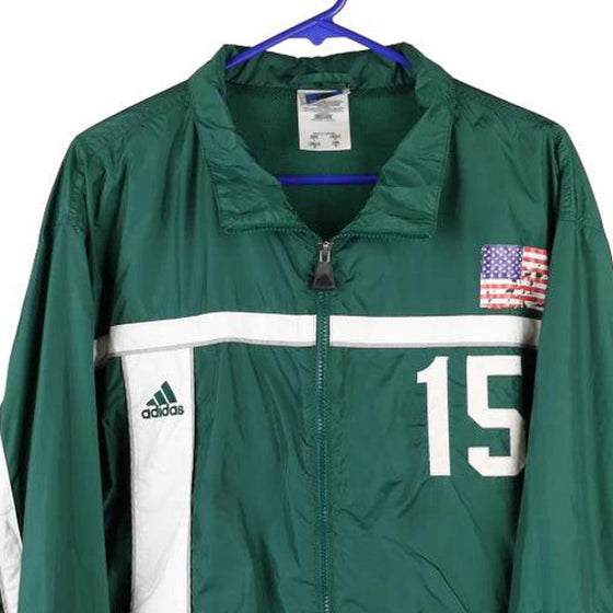 Vintage green Adidas Track Jacket - mens large