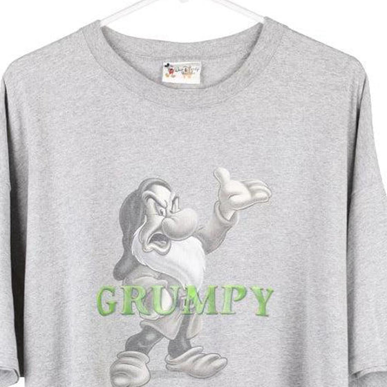 Vintage grey Grumpy Disney T-Shirt - mens xx-large