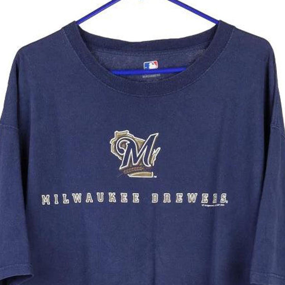 Vintage blue Milwaukee Brewers Mlb T-Shirt - mens x-large