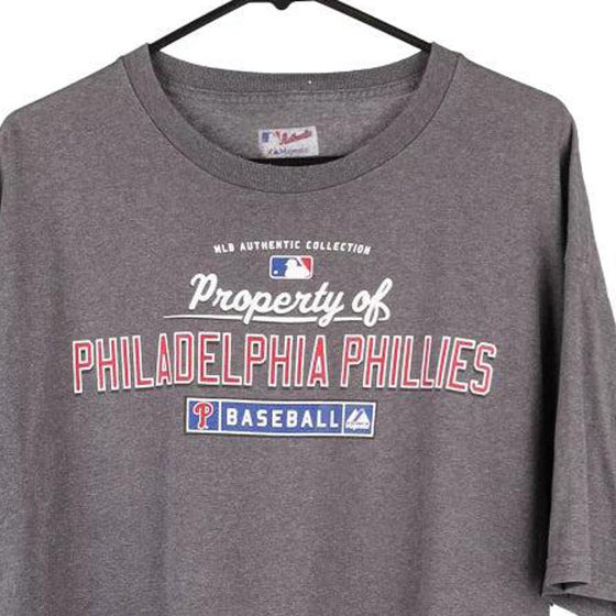 Vintage grey Philadelphia Phillies Majestic T-Shirt - mens x-large